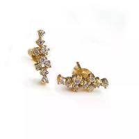 ราคา FINEJEWELTHAI ต่างหู-ต่างหูเงินแท้-ต่างหูเพชรพรีเมียม - E1159czp1-g สีทอง (MKP0759506)