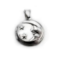 ราคา FINEJEWELTHAI ล็อกเก็ตทรงกลม-รูปพระจันทร์และดวงดาว-ล็อกเก็ตเงินแท้-ล็อกเก็ตใส่รูป-จี้เงิน-P20180000 สีเงิน (MKP0692283)