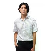 ราคา OLYMP เสื้อเชิ้ตชายแขนสั้น ทรงหลวม รีดง่าย ยับยาก สีขาวพิมพ์ลาย L (MKP1952293)