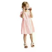 ราคา MARKS & SPENCER KIDS ชุดเดรสสั้นเด็กเล็กผู้หญิง Cotton Rich Jersey Striped สี Red Mix 3-4 Years (CDS21526374)