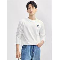 ราคา GIORDANO 【Online Exclusive】เสื้อยืดแขนยาวผู้ชาย 100% Cotton small embroidery long sleeve tee สีขาว XXL (GRMKPPR000142689)