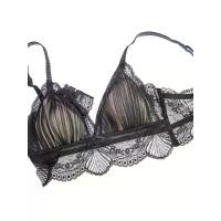 ราคา BSC Lingerie ชุดชั้นในผู้หญิงเซ็กซี่ลูกไม้ รูปเเบบ NONWIRE BRA ไม่มีโครง BB3387 สีดำ XL (MKP1784418)