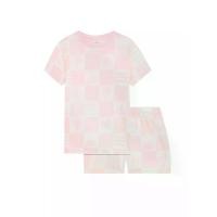 ราคา MARKS & SPENCER KIDS ชุดนอนเสื้อยืดกางเกงขาสั้นเด็กเล็กผู้หญิง Pure Cotton Holiday Print สีชมพูอ่อน 2-3 Years (CDS21528835)