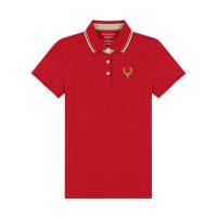 ราคา GIORDANO เสื้อโปโลผู้หญิง Deer polo สีแดง M (MKP1671565)