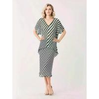 ราคา DIANE VON FURSTENBERG DVF JOLENE FLAG STRIPE LAVENDER FOG MULTI XS XS (GRMKPPR000076417)