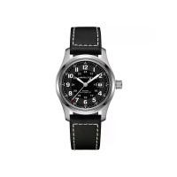 ราคา HAMILTON นาฬิกาข้อมือผู้ชาย Khaki Field Auto 42 mm รุ่น H70605733 สีดำ (MKP2000582)