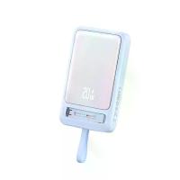 ราคา USAMS พาวเวอร์แบงค์ CD219 รองรับการจ่ายไฟออกได้ถึง 22.5W และรองรับการชาร์ทแบบมีสายและไร้สาย สีฟ้า (MKP1999054)