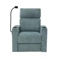 ราคา LIVING SOLUTIONS BY SB เก้าอี้พักผ่อนปรับระดับไฟฟ้าโยกได้ รุ่น EASE-PLUS ผ้าสีเขียว 1 ที่นั่ง (MKP2007358)