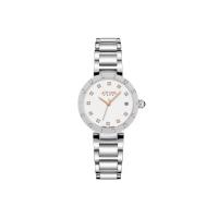 ราคา JULIUS นาฬิกาข้อมือผู้หญิง JA-1535 A สีเงิน หน้าปัดขาว สายสแตนเลส บานพับ (MKP1998906)