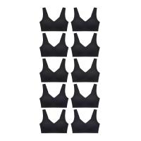 ราคา SABINA [แพ็ก 10 ชิ้น] [Online Exclusive] Perfect Bra เสื้อชั้นใน ไร้ตะเข็บ ไร้โครง - สีดำ XL (MKP2007468)