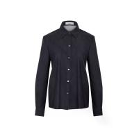 ราคา JEUNE STYLE เสื้อเชิ้ตยีนส์ยืดผู้หญิงแขนยาวกระดุมหน้า สีกรมท่า L (MKP2003093)