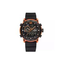 ราคา NAVIFORCE นาฬิกาข้อมือผู้ชาย NF6104 E สายซิลิโคน 45mm สีดำ หน้าปัดสีส้ม (MKP1998764)
