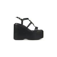 ราคา SHU รองเท้าผู้หญิง แบบมีส้น RUNWAY 5" MEGA PLATFORM GOLD SIGNET - สีดำ 41 EU (MKP2003791)