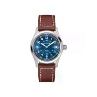ราคา HAMILTON นาฬิกาข้อมือผู้ชาย Khaki Field Auto 38mm รุ่น H70455540 สีน้ำเงิน - หนัง (MKP2000605)