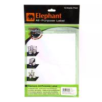 ราคา ELEPHANT ELPHANT ตราช้าง ป้ายสติกเกอร์ แล็ป A16 50x100 มม. (MKP2003713)