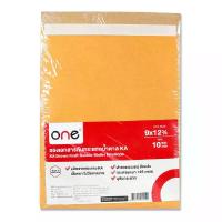 ราคา ONE ONE ซองกันกระแทกน้ำตาล KA ขนาด 9x12.3/4 นิ้ว แพ็ค 10 ซอง (MKP2004039)