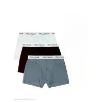 ราคา MARCO SPADE Marco Spade กางเกงชั้นใน ทรง Trunk แพ็ค 3 สี ดำ/เทา/ขาว เนื้อผ้า Nylon M (MKP2000491)