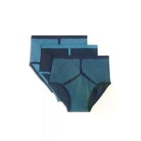 ราคา Marks & Spencer กางเกงชั้นในผู้ชาย ทรงบรีฟ แพ็ค 3 ชิ้น Pure Cotton Assorted Pattern High Waist สี Navy Mix XL (CDS22597229)
