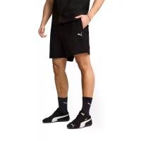 ราคา PUMA กางเกงขาสั้นผู้ชาย 6" Wardrobe Essentials Seersucker Relaxed สี PUMA Black XS (GRCDS53725040333)