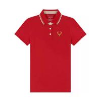 ราคา GIORDANO เสื้อโปโลผู้หญิง Deer polo สีแดง S (MKP1671571)