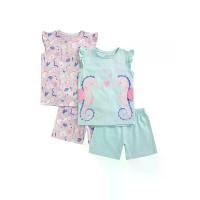 ราคา MOTHERCARE ชุดนอนเด็กโตผู้หญิง เสื้อยืดแขนล้ำ + กางเกงขาสั้น Seahorse 2 ชิ้น หลากสี 5-6 Years (CDS21276941)