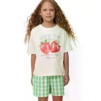 ราคา MARKS & SPENCER KIDS ชุดนอนเด็กเล็กผู้หญิง Pure Cotton Strawberry & Checked สี Green Mix 5-6 Years (CDS22595201)