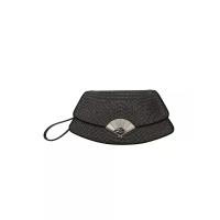 ราคา KARL LAGERFELD กระเป๋าผู้หญิงรุ่น K/ARCHIVE FAN RHINESTONE CLUTCH BAG สี BLACK One Size (MKP1941772)