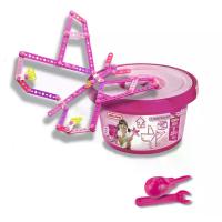 ราคา MECCANO ตัวต่อวิศวกรน้อยพลาสติก 100 ชิ้น มีหูหิ้ว ต่อได้ 8 แบบ สีชมพู (MKP0685881)