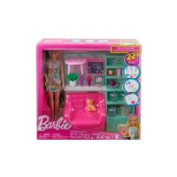 ราคา Barbie เพลย์เซตชุดดื่มชา พร้อมตุ๊กตา รุ่นเวลเนส (CDS98578023)