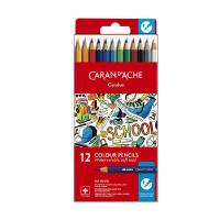 ราคา CARAN D'ACHE สีไม้ระบายน้ำ Caran D’Ache School Line 12 สี (MKP1634318)
