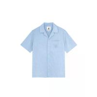 ราคา BEVERLY HILLS POLO CLUB เสื้อเชิ้ตแขนสั้นผู้ชาย สีฟ้า ผ้าคอตตอนลินิน M (MKP2020019)