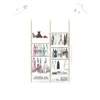 ราคา Gadeaux Kids ชุด 3เสา 5ราวแขวน 4ตะกร้า ราวแขวนไม่ต้องเจาะ แถมฟรีวิงแขวนและไม้สอย ลายไม้ (R59M) (MKP1738226)