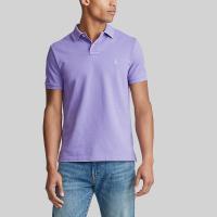 ราคา POLO RALPH LAUREN Polo Ralph Lauren POLO Custom Slim Fit Mesh Polo Shirt เสื้อโปโล รุ่น MNPOKNI1N820504 สี 500 PURPLE M (MKP0684298)