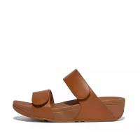 ราคา FitFlop™ Lulu Adjustable Leather รองเท้าแตะแบบสวม ผู้หญิง รุ่น FV6-592 สี Brown 6 UK (MKP1428207)