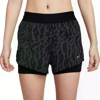 ราคา NIKE กางเกงวิ่งขาสั้นผู้หญิง Dri-FIT Swift Mid-Rise 2-in-1 Printed สีดำ - NI083AP358ELTH M (MKP2017654)