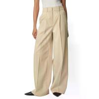 ราคา Marks & Spencer กางเกงขาบานผู้หญิง Lyocell Rich Pleat Front สี Hessian 14 Short (GRCDS53724100353)