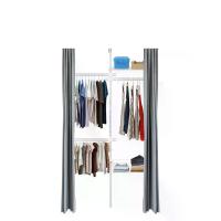 ราคา TUGU ชุดราวแขวน 3เสา 3ราวแขวน 1ตะกร้า 1ชั้นวาง พร้อมชุดรางม่านและผ้าม่าน สีขาวล้วน(R27PW) (MKP1725214)