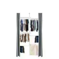 ราคา TUGU ชุดราวแขวน 3 ราวแขวน 2 ราวกางเกง 2ถุงผ้า พร้อมรางม่านและผ้าม่าน สีขาวล้วน(R28PW) (MKP1725267)