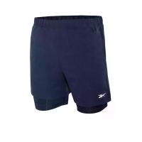 ราคา REEBOK กางเกงออกกำลังกายขาสั้นผู้ชาย 2 in 1 สีฟ้า/น้ำเงิน - RE099AP211ELTH S (MKP2015212)