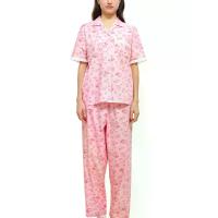 ราคา WACOAL ชุดนอนผู้หญิง CAFE’ CATION Collection คอฮาวาย แขนสั้น ขายาว พิมพ์ลาย Coffee&Bread สีชมพู M (MKP2027057)