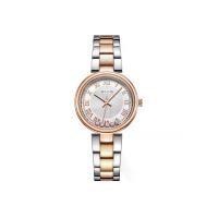 ราคา JULIUS นาฬิกาข้อมือผู้หญิง JA-1236 A สีสองกษัตริย์โรสโกลด์ หน้าปัดขาว สายสแตนเลส กระจกสองชั้นเพชรกลิ้ง (MKP2019919)