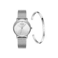 ราคา JULIUS นาฬิกาข้อมือผู้หญิง JA-1238L A สีเงิน + กำไล JSB-078 A สีเงิน (MKP2019925)