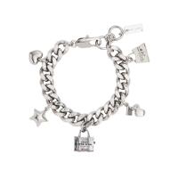 ราคา MARC JACOBS สร้อยข้อมือ THE MINI ICON CHARM BRACELET สี LIGHT ANTIQUE SILVER 17cm (MKP1660940)