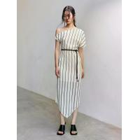 ราคา VICK'S เดรสเปิดไหล่ ลายทาง สีดำ/ขาว M (GRMKPPR000153068)