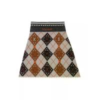 ราคา KLOSET (PF23)กระโปรงผู้หญิงผ้านิตลายตาราง สีครีม M (MKP1575659)