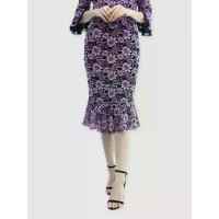 ราคา MIKIKO กระโปรงผู้หญิง ลูกไม้ไวโอเล็ต แบบยาว ม่วง S (MKP1520653)