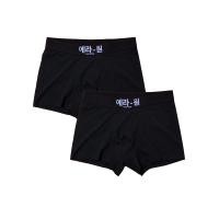 ราคา Era-won กางเกงในผู้ชาย รุ่น Black korean limited edition ทรง trunk 2 ชิ้น สี Black ( 1 แพ็ค มี 2 ชิ้น ) XL (MKP2036920)