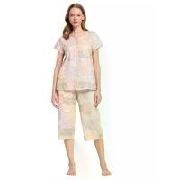 ราคา CLAUDIA'S ROMANCE ชุดนอนผู้หญิงเสื้อทรงโปโลแขนสั้น คอกลม + กางเกง 4 ส่วน สีน้ำตาล XL (CDS22689191)