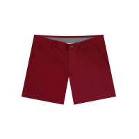 ราคา GIORDANO กางเกงผู้หญิงขาสั้น Twill Mid-Rise Slim Fit Pocket Shorts (180 Elastic Waistband) สีแดง Biking red 25 EU (MKP1891563)