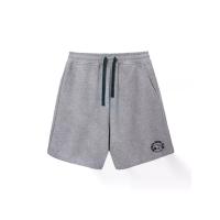 ราคา GIORDANO กางเกงขาสั้นผู้ชาย Relaxed French Terry Drawstring Shorts (Snoopy) สีเทา Heather Grey S (MKP2032005)